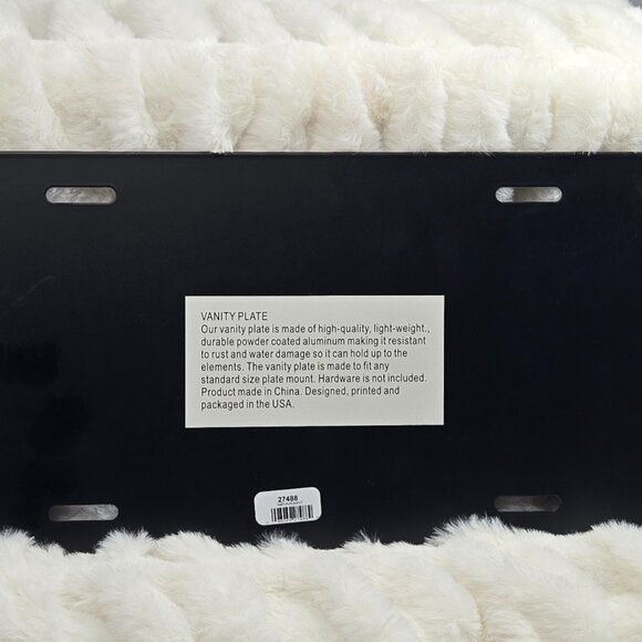 Official Bigfoot Search Vehicle Aluminum License Plate Powder Coated Rust Resist - Picture 4 of 4